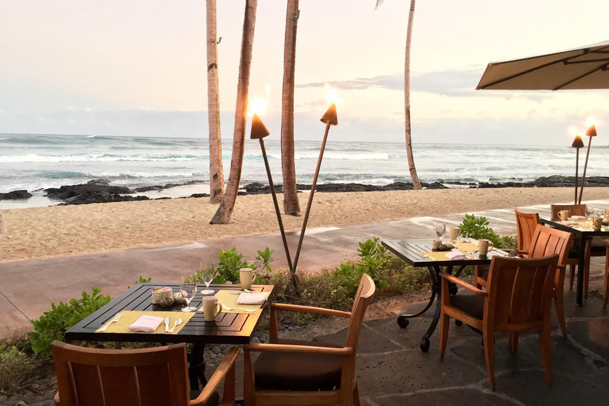 Savor a delicious breakfast buffet oceanside at the ULU Ocean Grill.